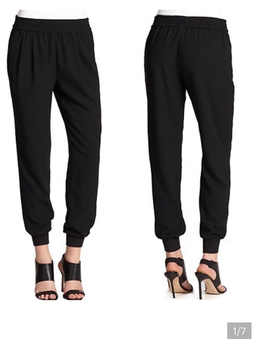 Joie Mariner crepe trousers, S, black